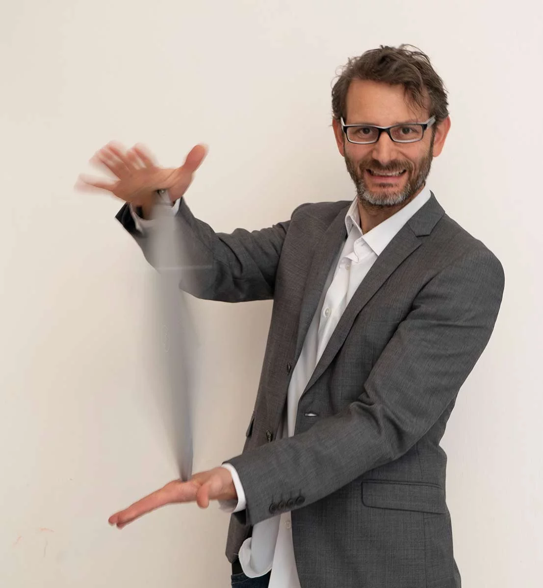 Dave Meyer spinning his computer and feeling confident