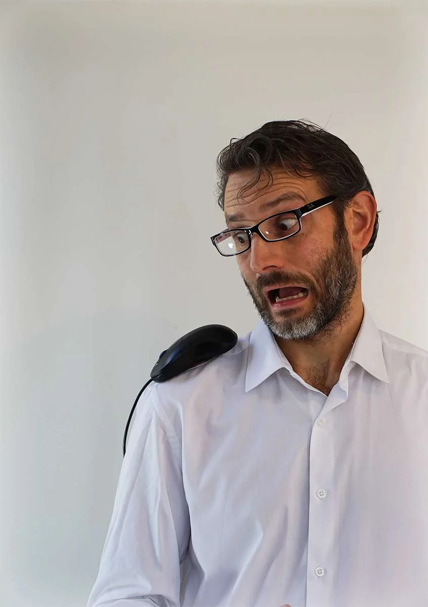 Mousy on my shoulder is a surprise